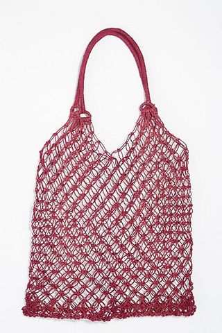 Free People + Pink Sands Woven Tote