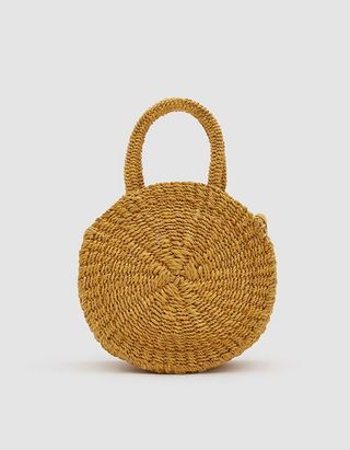 Clare V. + Woven Petit Alice Bag in Yellow