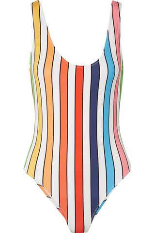 Caroline Constas + Aristi Striped Swimsuit