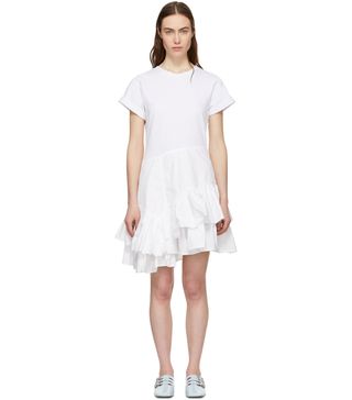 3.1 Phillip Lim + White Flamenco T-Shirt Dress