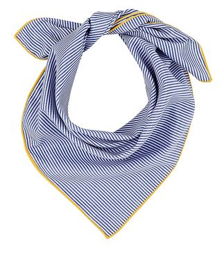 Barneys New York + Pinstriped Cotton Bandana