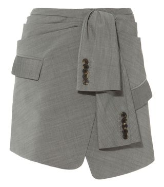Alexander Wang + Asymmetric Tie Front Skirt