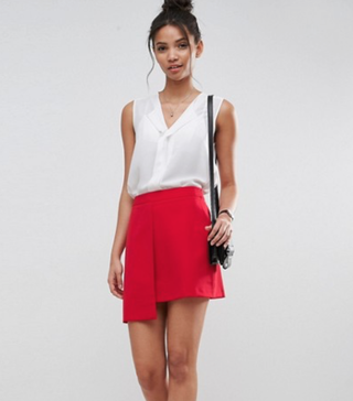 ASOS + Tailored Asymmetric Mini Skirt
