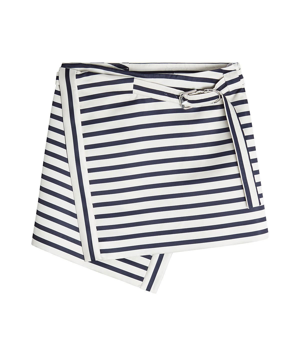 Ruffled Asymmetrical Mini Skirt