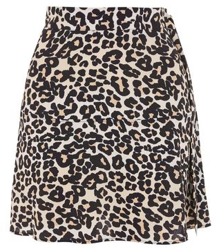 Topshop + Leopard Print Miniskirt