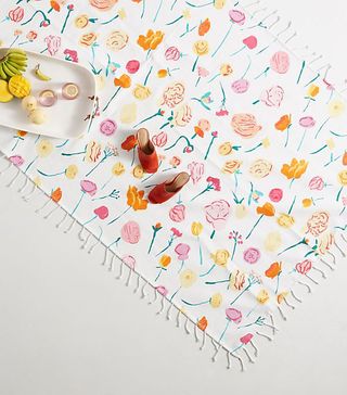 Bridgette Thornton + Paint + Petals Picnic Blanket