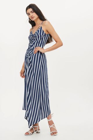 Topshop + Ruched Slip Dress