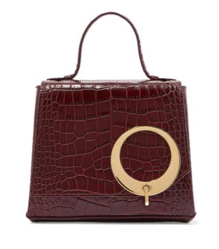Trademark + Harriet Small Croc-Effect Leather Tote