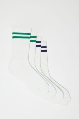 Nike + Double Stripe Crew Sock