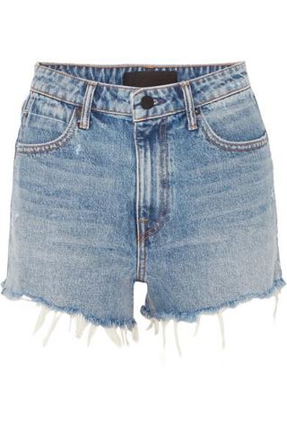 Alexander Wang + Bite Frayed Denim Shorts