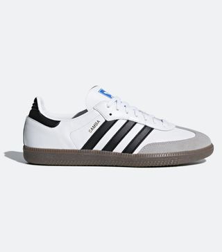 Adidas + Samba OG Shoes in Cloud White