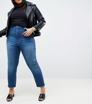 ASOS Curve + Farleigh High Waist Slim Mom Jeans