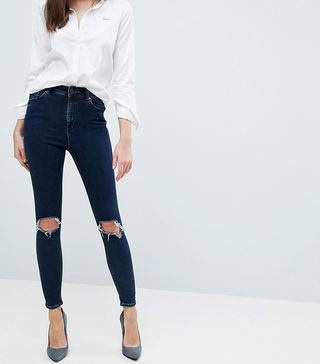 ASOS + Ridley High Waist Skinny Jeans