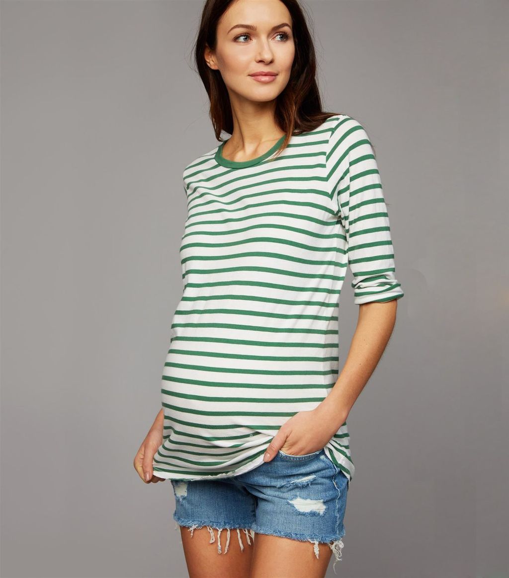 20 Chic Maternity Jean Shorts for Summer Who What Wear