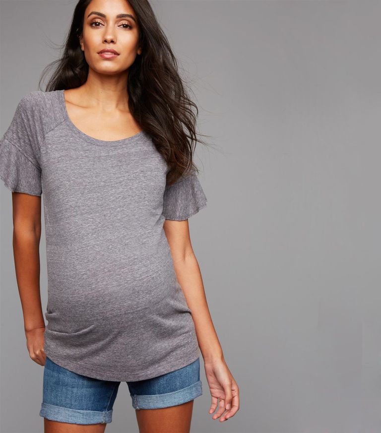 20 Chic Maternity Jean Shorts for Summer Who What Wear