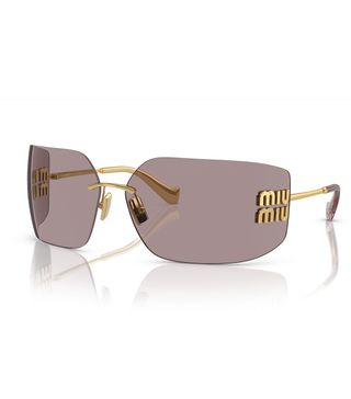 Miu Miu + Rimless Shield Sunglasses