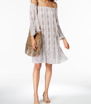 Style & Co. + Printed Off-The-Shoulder Dress, Created for Macy's