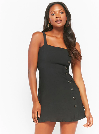 Forever 21 + Mock Button-Front Mini Dress