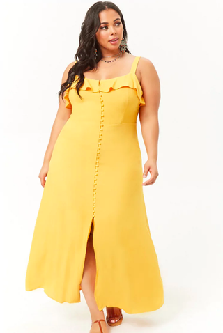 Forever 21 + Button-Front Maxi Dress