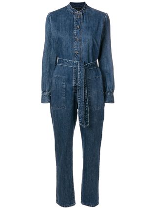 A.P.C. + Belted Long-Sleeved Jumpsuit