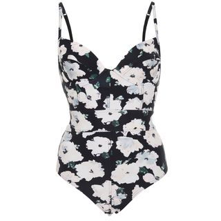 Proenza Schouler + Underwired Floral One-Piece Swimsuit