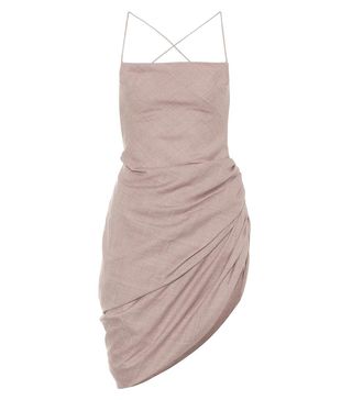 Jacquemus + Dress With Draped Hem and Strappy Back