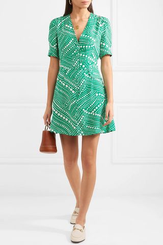 Rixo London + Laura Printed Crepe Mini Dress