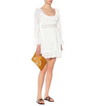 Zimmermann + Melody Ladder Cotton Minidress