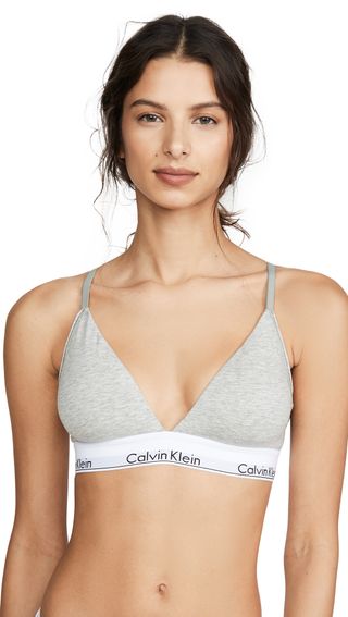 Calvin Klein + Modern Cotton Lightly Lined Triangle Bralette