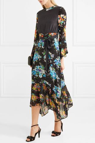 RIXO London + Chrissy Patchwork Midi Dress