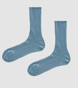 Baserange + Over Ankle Sock in Ribbed Everest Silk