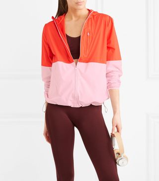 Tory Sport + Hooded Two-tone Shell Jacket