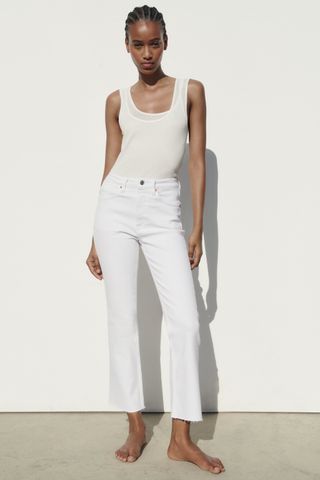 TRF MID-RISE FLARE JEANS