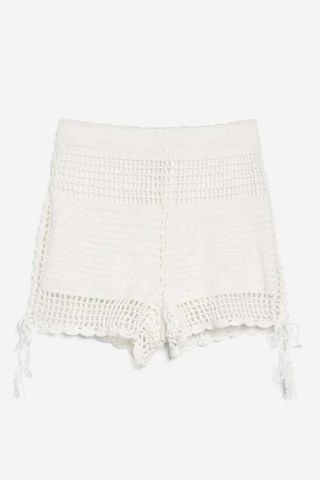 Topshop + Crochet Tie Side Shorts
