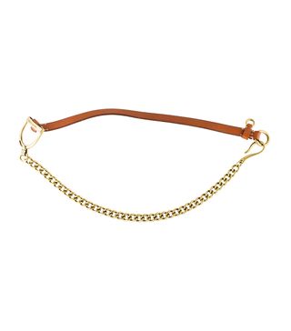 Ralph Lauren + Leather Chain-Link Belt
