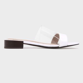 Who What Wear + Piper Lucite Heeled Slide Sandals