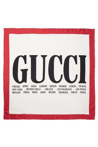 Gucci + Printed Twill Scarf
