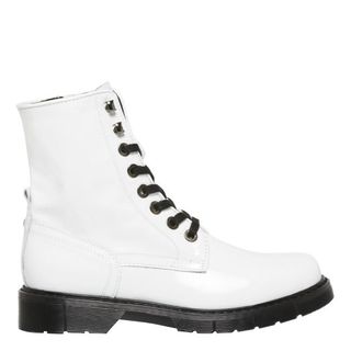 Windsor Smith + Francisco White Patent Leather Boot