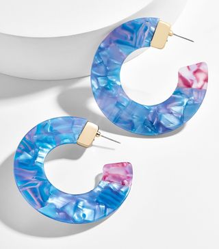 BaubleBar + Dakota Resin Hoop Earrings