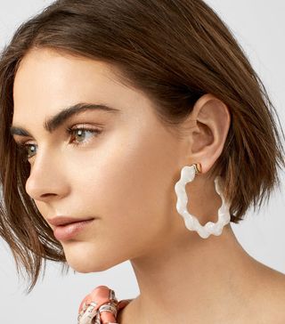 BaubleBar + Deena Resin Hoop Earrings