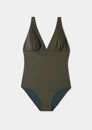Violeta by Mango + V-Neck Swimsuit