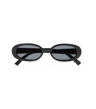 Le Specs + Outta Love Oval-Frame Acetate Sunglasses