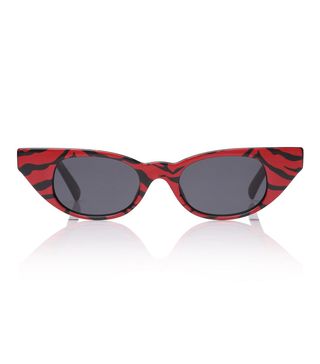 Adam Selman x Le Specs + The Breaker Sunglasses in Red Tiger