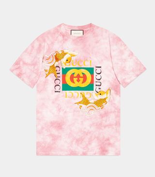 Gucci + Fish Embroidered Cotton T-Shirt