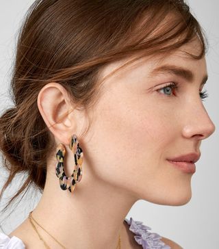BaubleBar + Dorine Resin Hoop Earrings