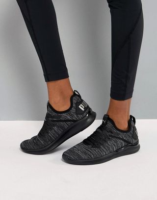 Puma + Running Ignite Flash Evoknit Satin Sneakers