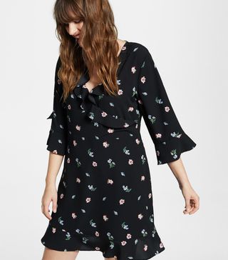 Violeta by Mango + Floral Wrap Dress