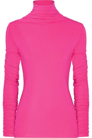 Preen Line + Georgia Ruffled Stretch-Jersey Turtleneck Top