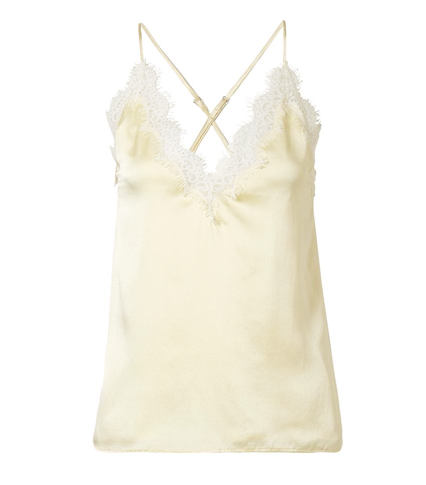 Cami NYC + Everly Lace-Trimmed Silk-Charmeuse Camisole