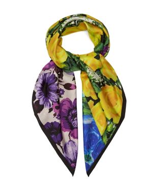 Richard Quinn + Floral-Print Silk-Twill Scarf
